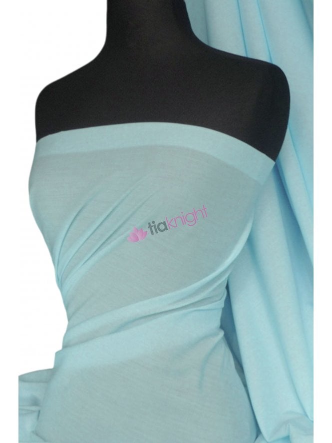 Poly Cotton Material- Powder Blue Q460 PWBL