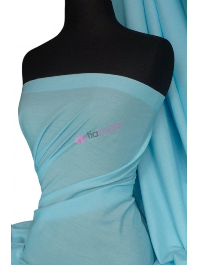 Poly Cotton Material- Sky Blue Q460 SKBL