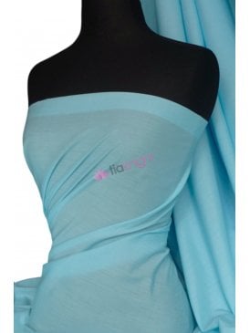 Poly Cotton Material- Sky Blue Q460 SKBL