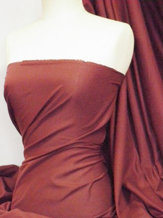Poly Cotton Sheeting Fabric Material (150cm)- Dark Wine Q1274 DKWN