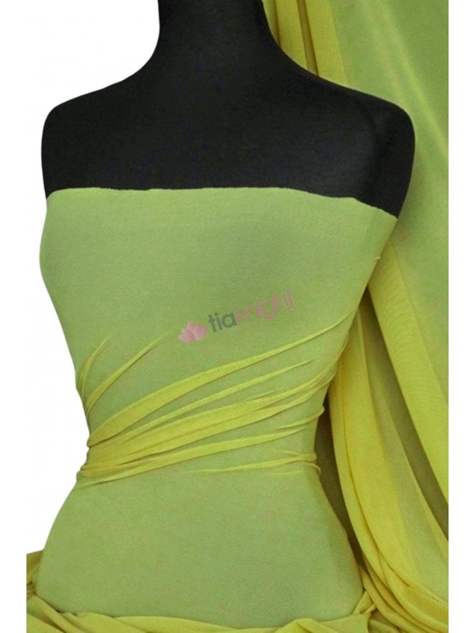 Poly Mesh Stretch Sheer Material- Lime Green SQ43 LMGR