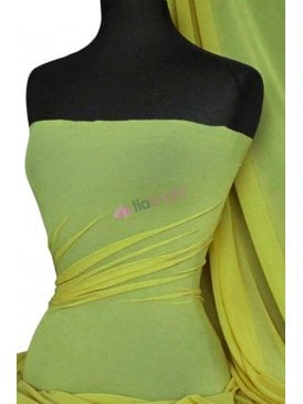 Poly Mesh Stretch Sheer Material- Lime Green SQ43 LMGR
