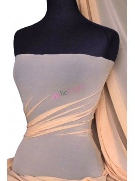 Poly Mesh Stretch Sheer Material- Nude SQ43 ND