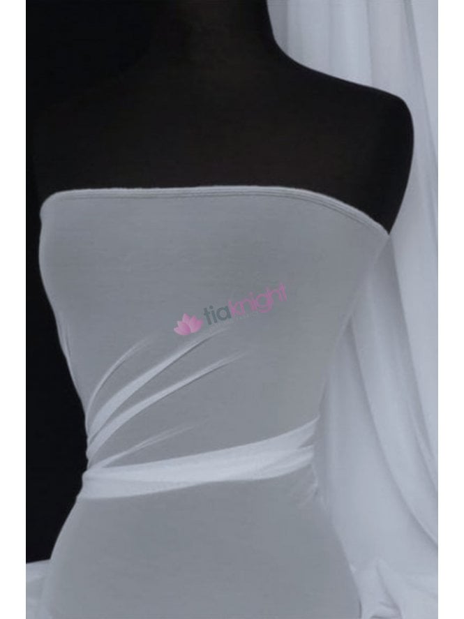 Poly Mesh Stretch Sheer Material- Pale Blue SQ43 PBL