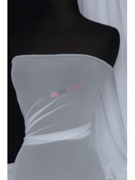 Poly Mesh Stretch Sheer Material- Pale Blue SQ43 PBL