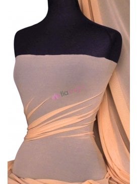 Poly Mesh Stretch Sheer Material- Peach SQ43 PCH