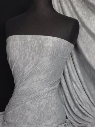 Poly Viscose Light Weight Fabric- Marl Grey Cloud Q888 MGR
