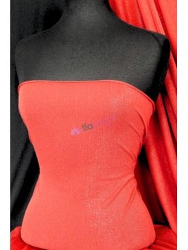 Polyester Light Weight Stretch Lurex Fabric- Red SQ29 RD