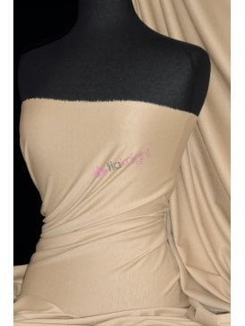 Ponte Double Knit Stretch Jersey Fabric- Cappuccino Q37 CPO