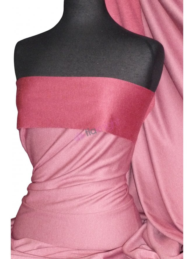 Ponte Double Knit Stretch Jersey Fabric- Marl Tulip Q37 MTLP