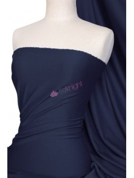 Ponte Double Knit Stretch Jersey Fabric- Navy Q37 NY
