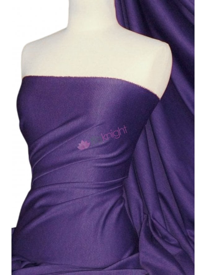 Ponte Double Knit Stretch Jersey Fabric- Purple Q37 PPL