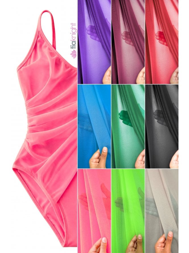 Power Mesh 4 Way Stretch Dressmaking Material- 109T