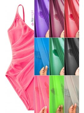 Power Mesh 4 Way Stretch Dressmaking Material- 109T