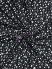 Power Mesh 4 Way Stretch Material- Midnight Ditsies SQ713 BKMLT