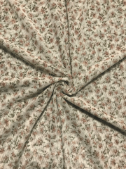 Power Mesh 4 Way Stretch Material- Vanilla/Peach Rosa SQ721 CRMPCH