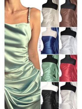 Premium Heavy Duchess Satin Dressmaking Fabric- SQ1045