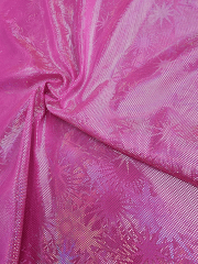 Printed Hologram Swimwear Lycra 4 Way Stretch Fabric- Starburst SQ605