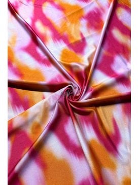 Printed Shiny Swimwear Nylon Lycra 4 Way Stretch Fabric
