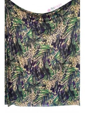 Printed Silk Touch Stretch Dressmaking Fabric- Jungle SQ1009 JNG