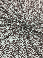 Printed Silk Touch Stretchy Dressmaking Fabric- Safari Leopard SQ567