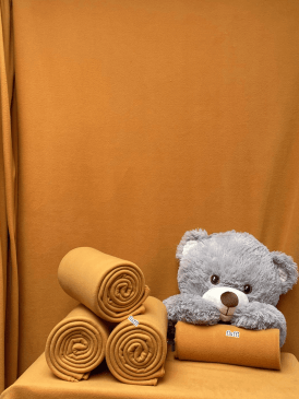 Polar Fleece Anti Pill Washable Soft Fabric- Mustard PF MST
