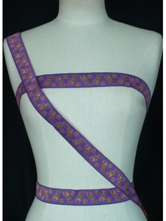 Purple Floral Design Trimming