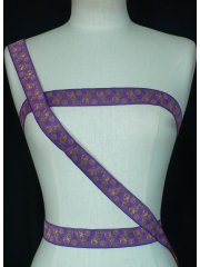 Purple Floral Design Trimming