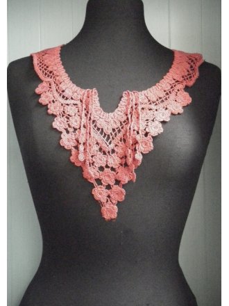 Raspberry Red Flower Cotton Neck Piece