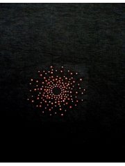 Red Starburst Iron-On Rhinestud