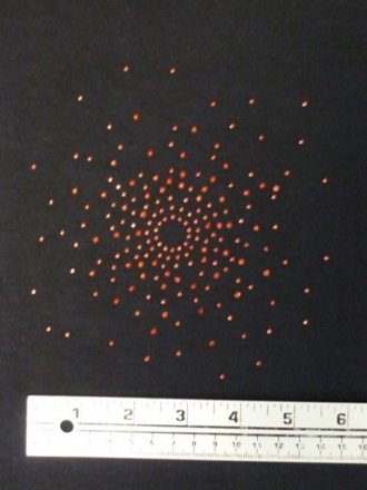 Red Starburst Iron-On Rhinestuds