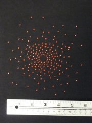 Red Starburst Iron-On Rhinestuds
