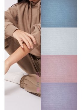 Ribbing Cuff Stretch Knit Tubular Loungewear Material- SQ733