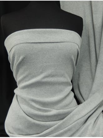 Ribbing Cuff Stretchy Knit Tubular Material- Marl Grey Q1388 MGR