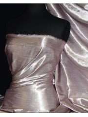 Satin Crushed Charlotte Crinkle Look Creased Fabric- Spanish Pink STN63 SPN