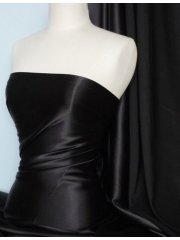 Satin Medium Weight Fabric- Black Q243 BK