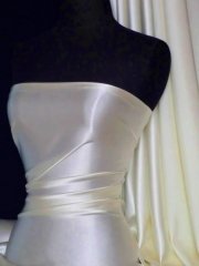Satin Medium Weight Fabric- Cream Q243 CRM