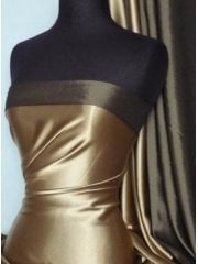 Satin Medium Weight Fabric- Matt Gold Q243 MTGLD