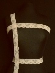 Scalloped Lace Floral Trim- Light Sand SY195 LTSND