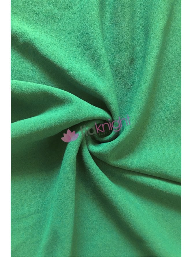 Scuba Crepe Stretch Jersey Dressmaking Fabric- Jade SQ181 JD (B)