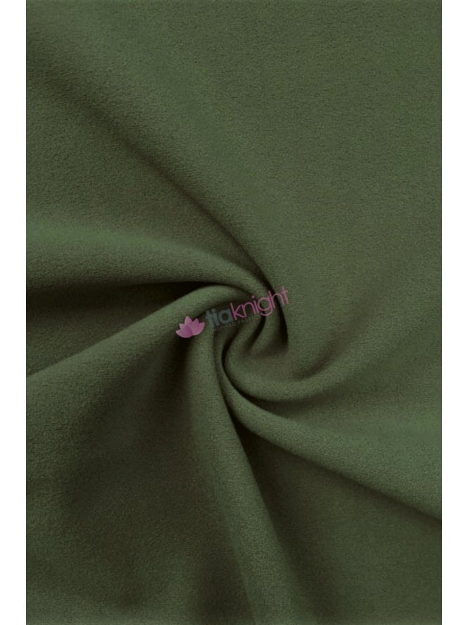 Scuba Crepe Stretch Jersey Dressmaking Fabric- Khaki SQ181 KH
