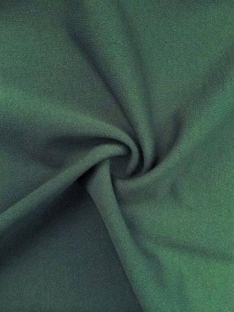 Scuba Crepe Stretch Jersey Dressmaking Fabric- Light Bottle Green SQ181 LBTGR