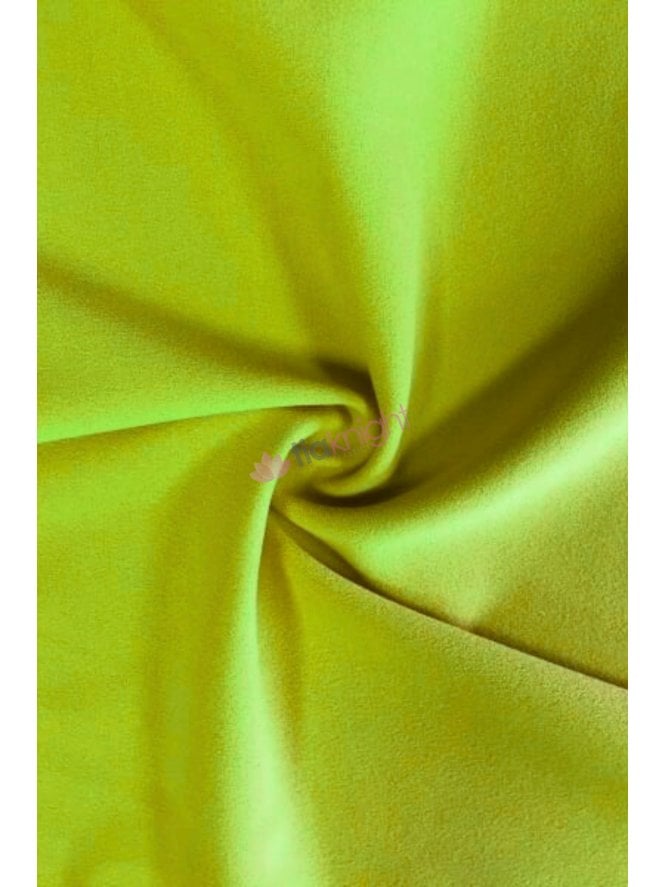 Scuba Crepe Stretch Jersey Dressmaking Fabric- Lime SQ181 LM