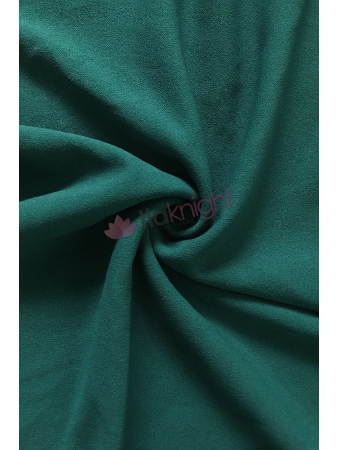 Scuba Crepe Stretch Jersey Dressmaking Fabric- Pine Green SQ181 PNGR