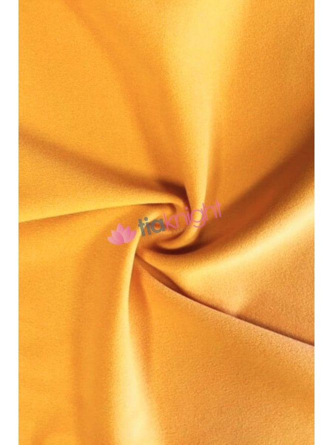 Scuba Crepe Stretch Jersey Dressmaking Fabric- Sunflower Yellow SQ181 SNF