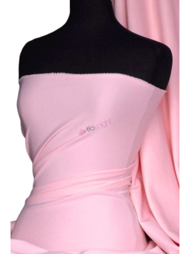 Scuba Stretch Poly Fabric- Baby Pink Q792 BPN