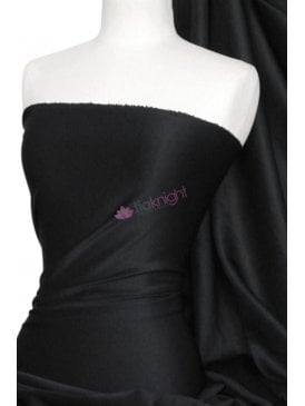 Scuba Stretch Poly Fabric- Black Q792 BK