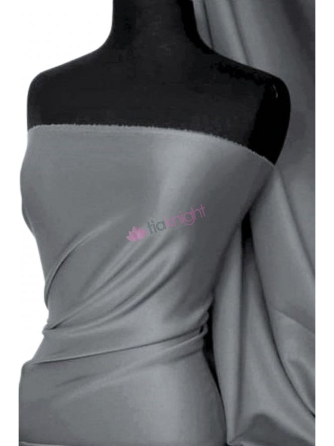 Scuba Stretch Poly Fabric- Charcoal Grey Q792 CHGR