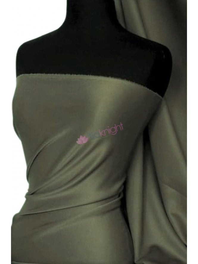 Scuba Stretch Poly Fabric- Dark Olive Q792 DKOLV
