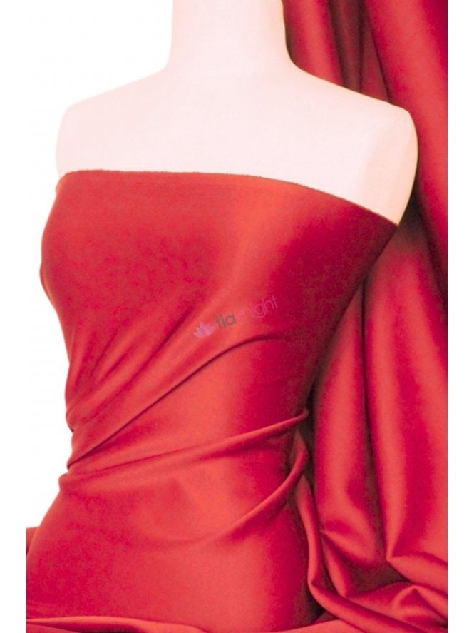 Scuba Stretch Poly Fabric- Dark Red Q792 DKRD